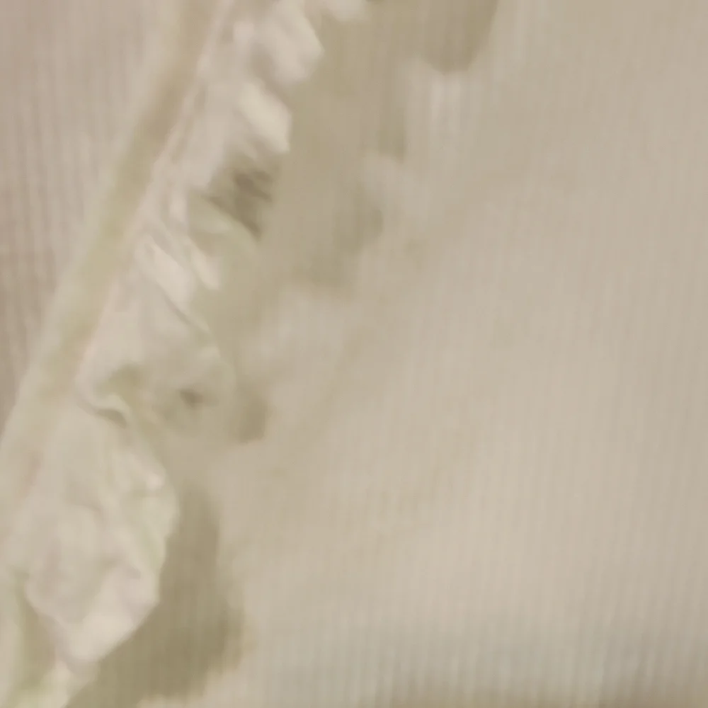 Women's White Ruffled Blouse - Picture 3 of 9